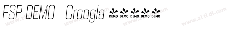 FSP DEMO   Croogla 4字体转换